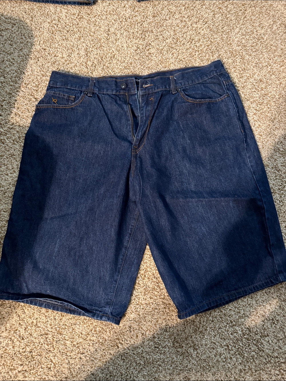 Rocawear Men's Dark Indigo Denim Shorts